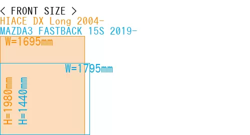 #HIACE DX Long 2004- + MAZDA3 FASTBACK 15S 2019-